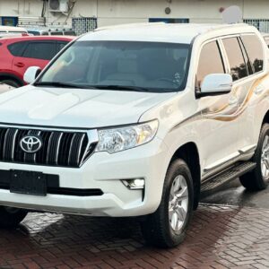 toyota prado model 2020 lhd white color seats 7