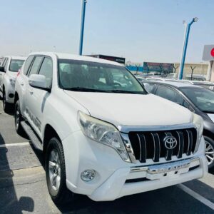 toyota prado model 2014 engine petrol 4 cylinder color white seats 7