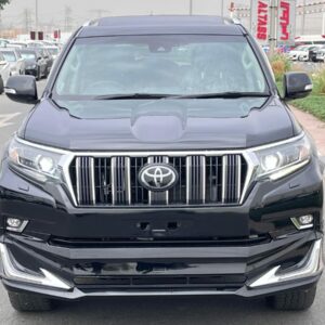 toyota prado vxl model 2022 color black fuel diesel engine capacity 2.8 cc engine 1gd full option